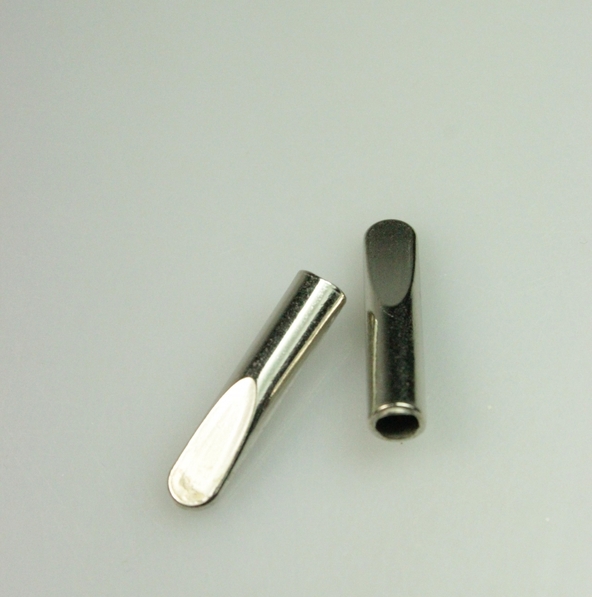 Capete Snur 4mm, Metal, Argintiu, (2Buc)
