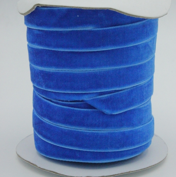 Panglica De Catifea 10mm, Albastru